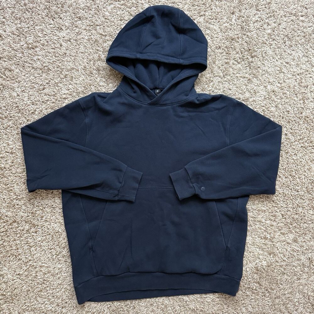 LuluLemon Navy Blue Athletic Hoodie Pullover Men’s Size Large Soft Gym